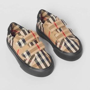Toddler Vintage Check Burberry Cotton Sneakers